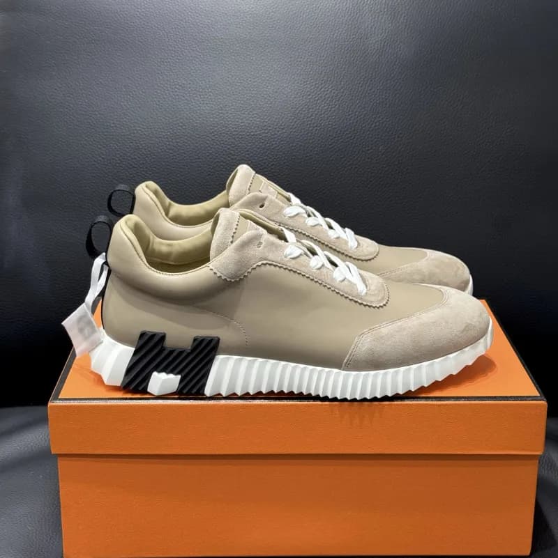 Hermès H-Boot Sneaker Beige Suede