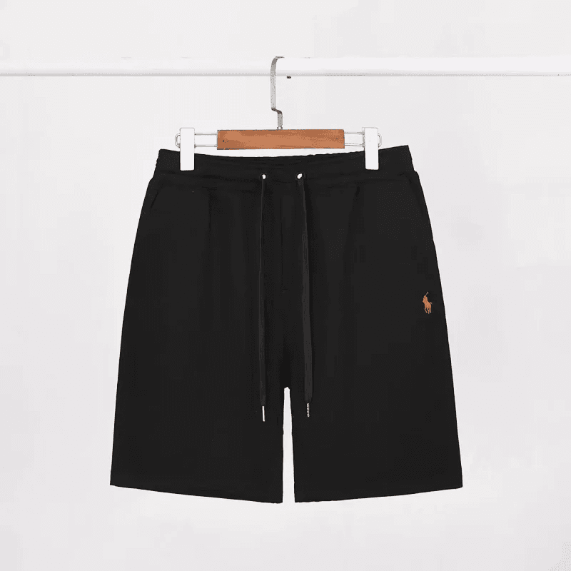 Fear of God Essentials Essentials Shorts Logo Print — Ralph Lauren-黑色红标