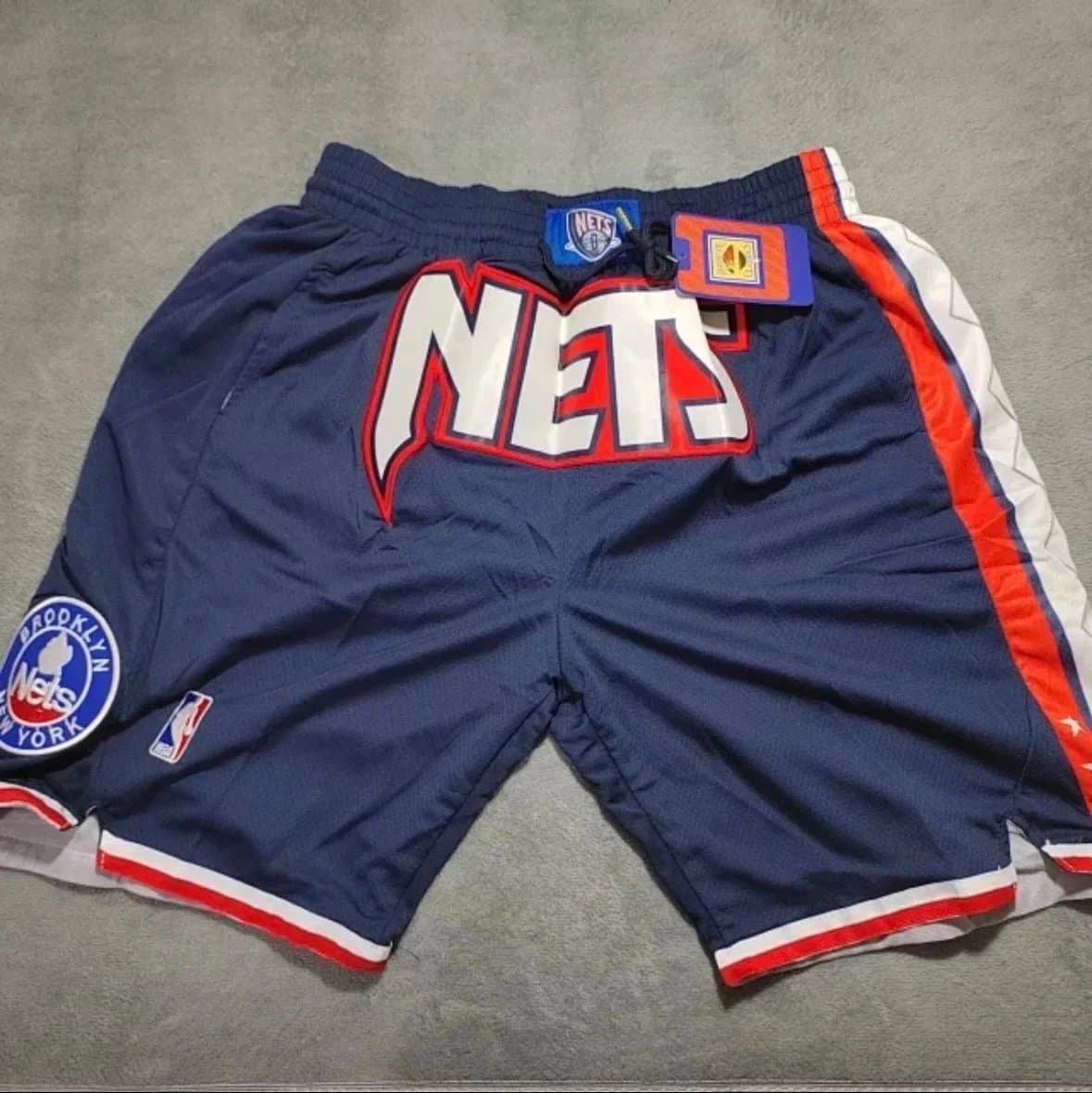 NBA Brooklyn Nets Shorts Team Logo Mesh