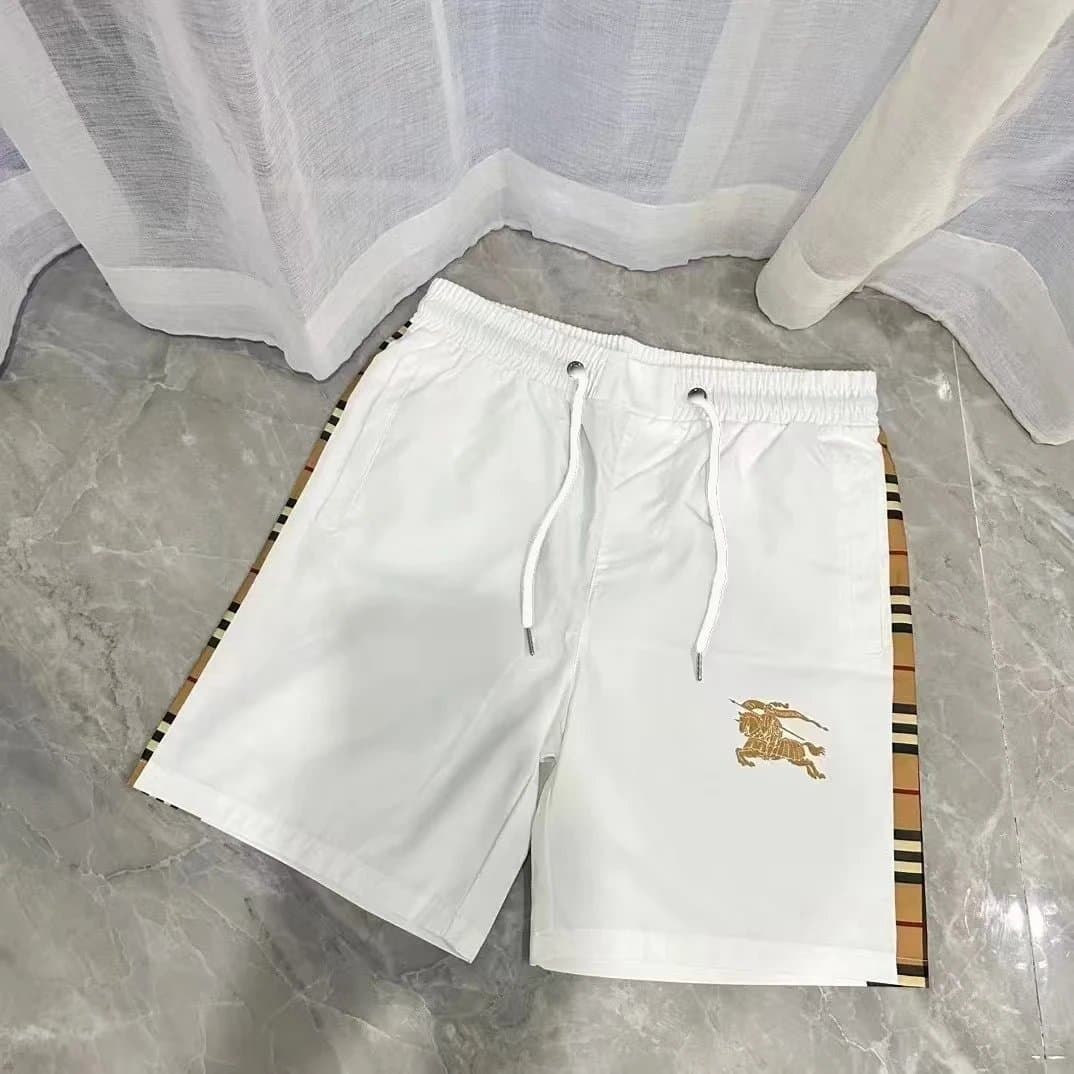 Burberry Monogram Print Shorts Classic Check Pattern — 020105017