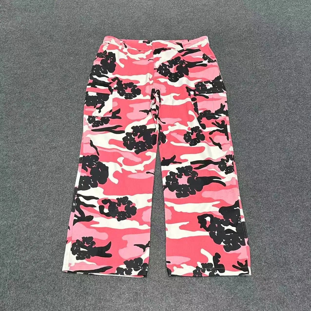 Balenciaga Cargo Trousers Pink Camo Print