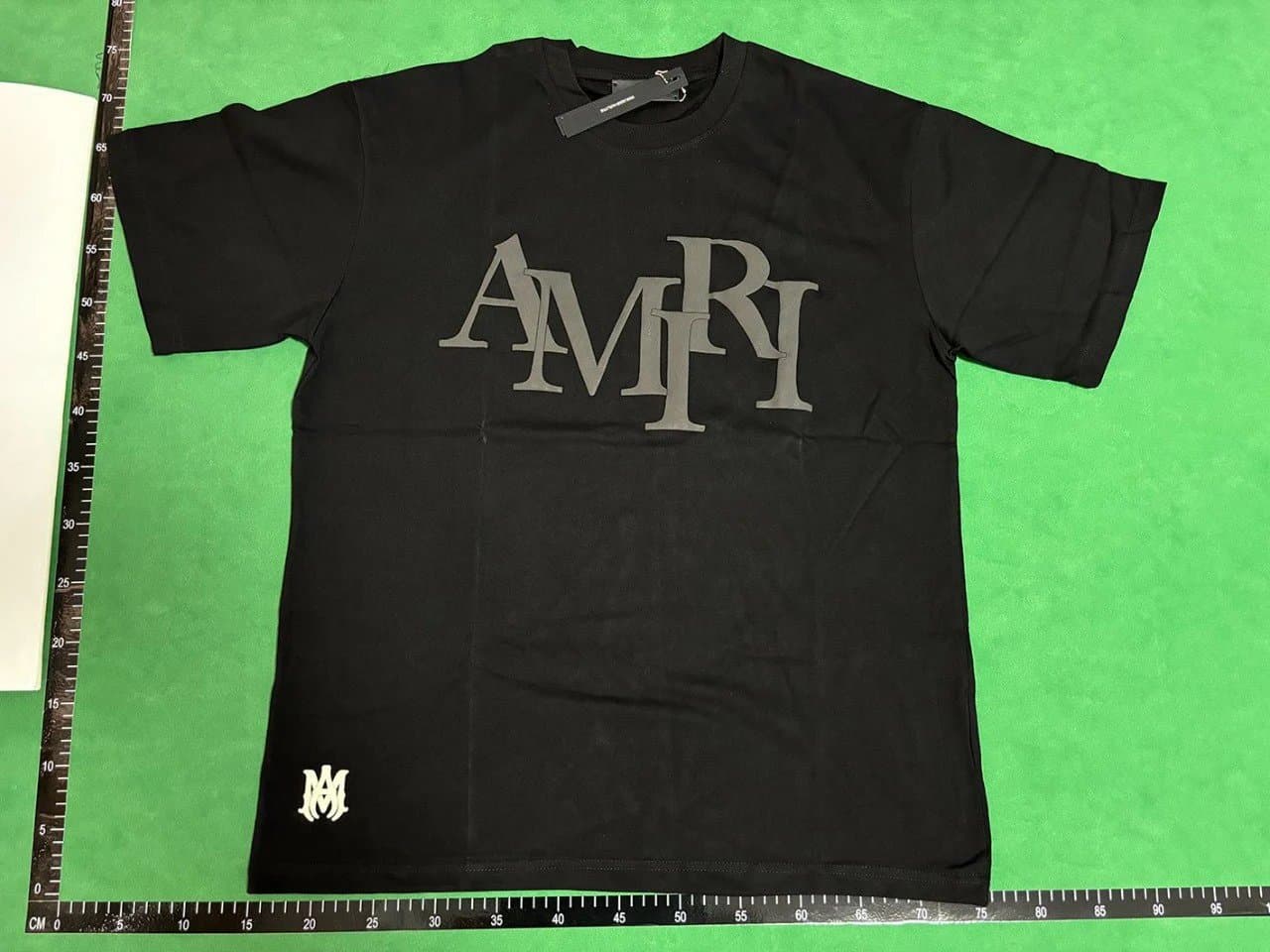 Amiri Graphic Tee Sequined Logo — 11