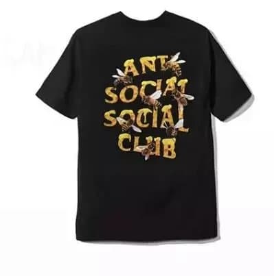 Anti Social Social Club Graphic Tee KAWS x ASSC Bear — 黑色蜂蜜