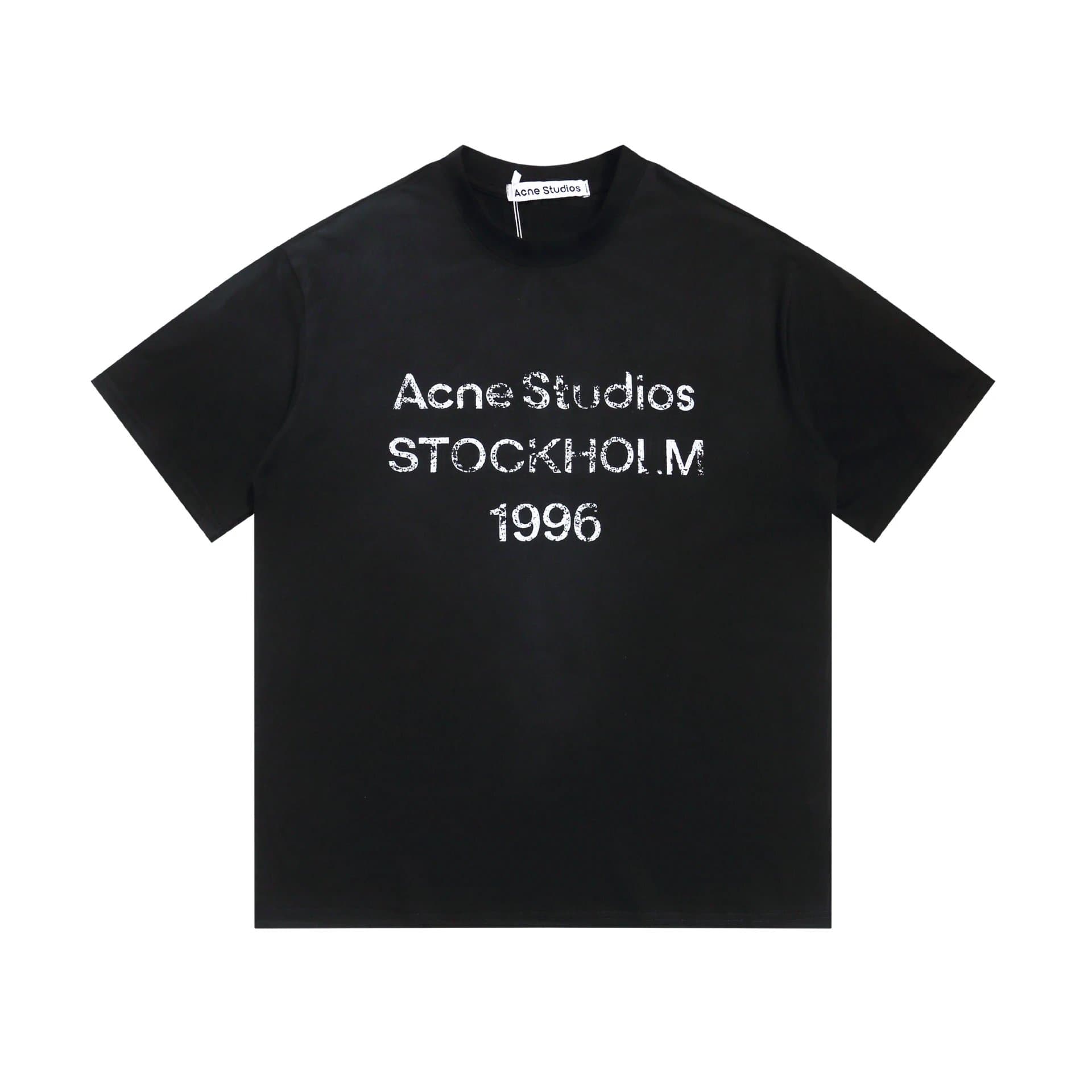 Long-Sleeve Tee Acne Studios Logo — AC02黑色