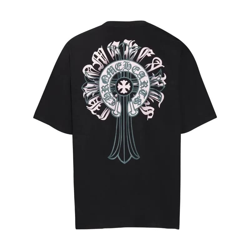 Chrome Hearts Graphic Tee Cross Logo Print