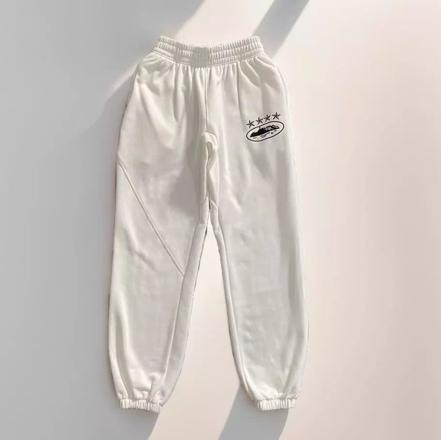 Corteiz Joggers Rules The World — 白色4星