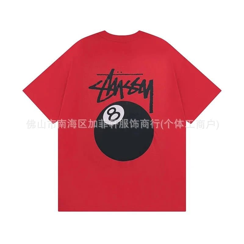 Stüssy Logo Tee Classic Script — 850红色