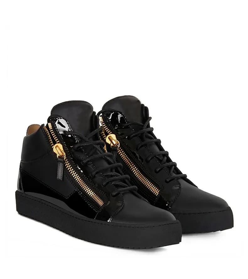 High-Top Sneaker Crystal Strap — 黑色爆款