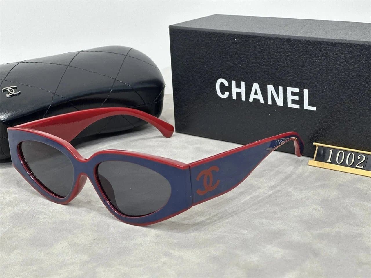 Chanel Cat-Eye Sunglasses Two-Tone CC Logo