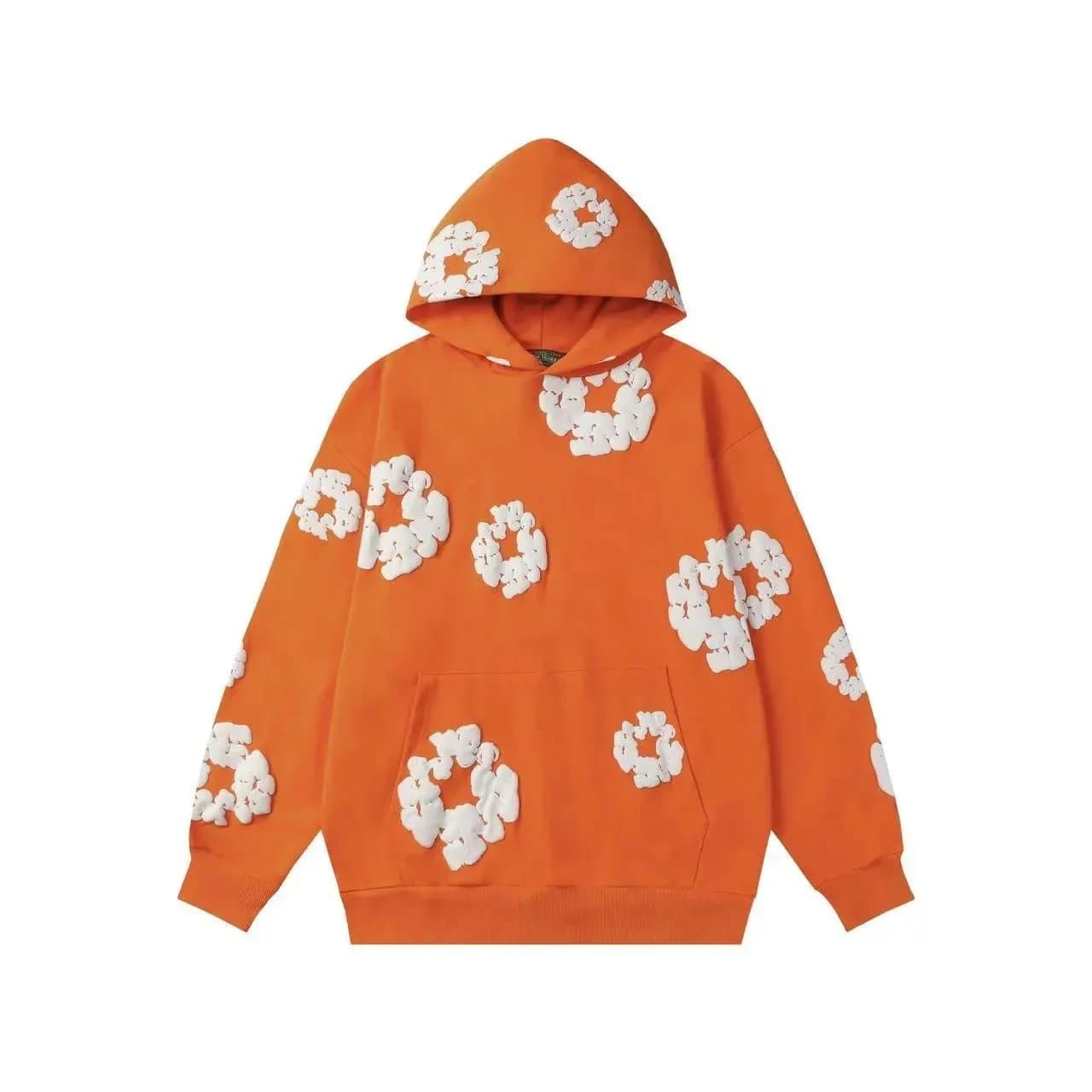 Balenciaga Flower Hoodie 3D Flower Appliqué