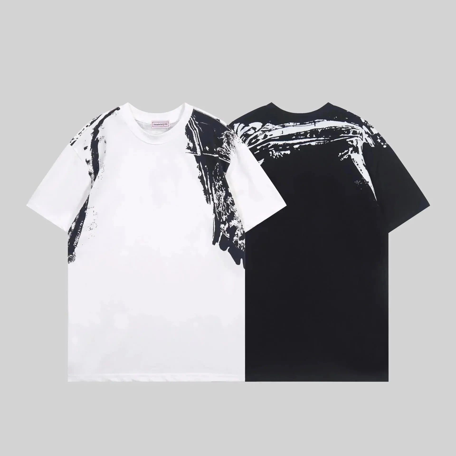 Alexander McQueen Skull Graphic Tee Arch Logo — G1160黑