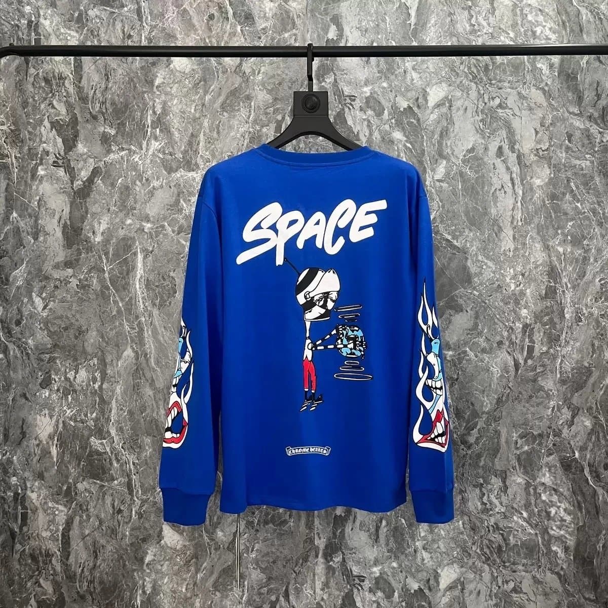 Chrome Hearts Long Sleeve Tee Space Graphic