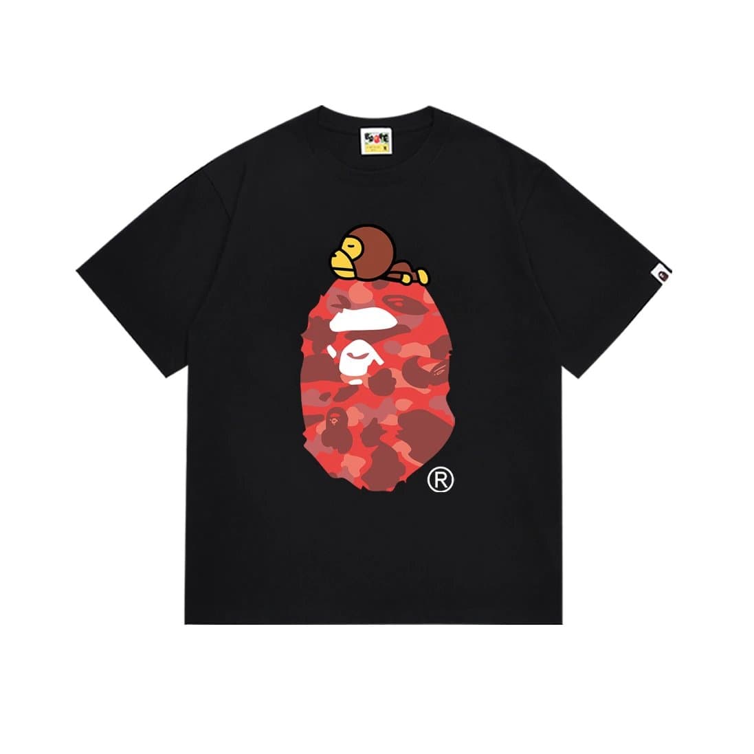 BAPE Ape Head Tee White Logo — 163黑红