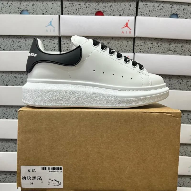 Alexander McQueen Sneaker White with Black Swoosh