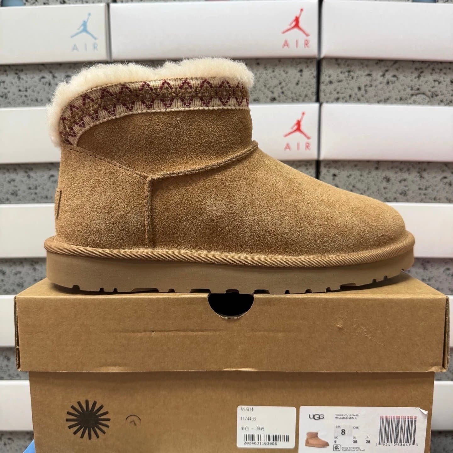 UGG Classic Mini II Knit Trim