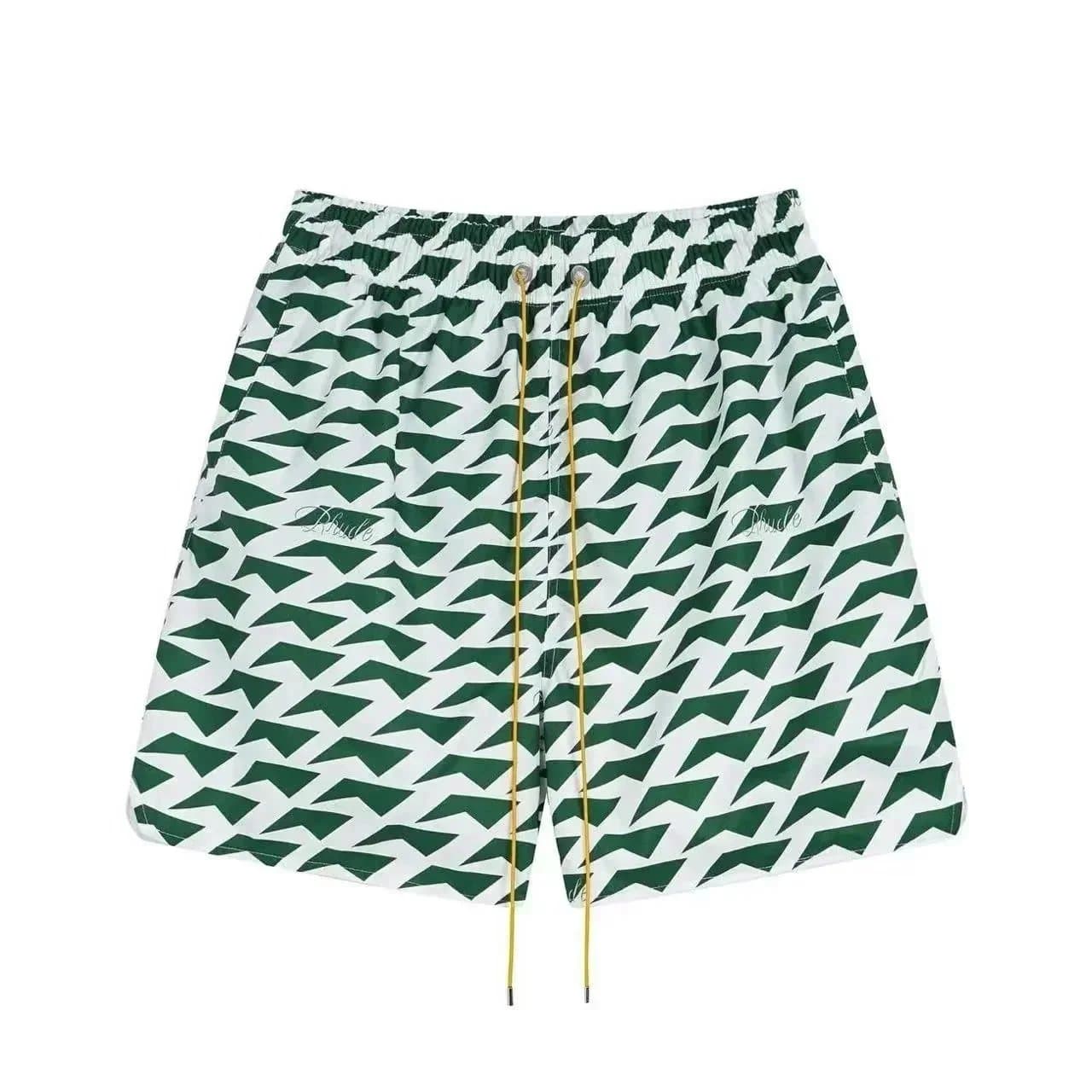 Off-White Logo-Print Shorts Iridescent Logo — 40