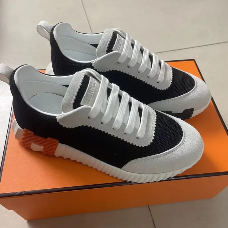 Hermès Run Away Black White Orange