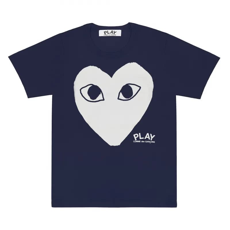 Comme des Garçons Heart Logo T-Shirt Classic Heart Eyes