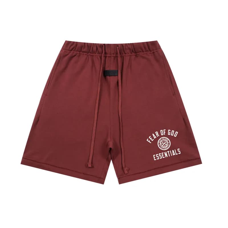 Fear of God Essentials Shorts Split Hem — K230绯红色