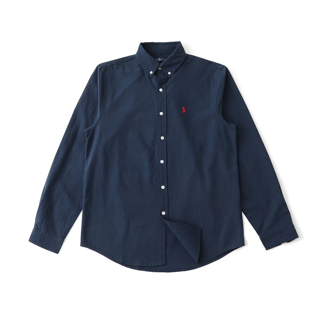 Polo Ralph Lauren Long-Sleeve Polo Shirt Classic Fit — 342892藏青
