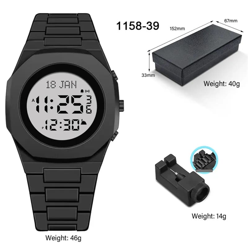 Digital Watch All-Black