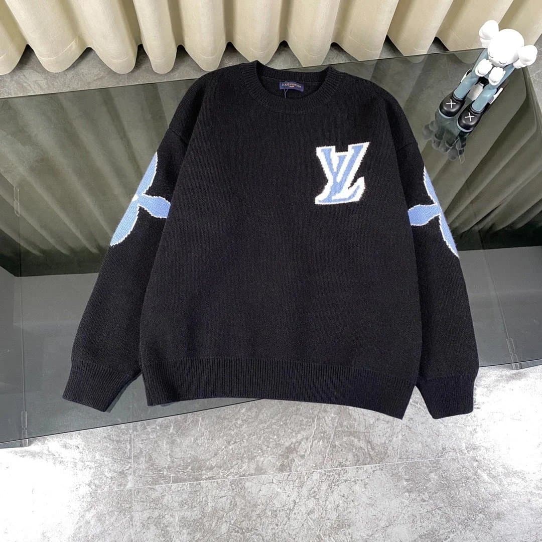 Louis Vuitton Knit Sweater LV Monogram with KAWS Companion Motif