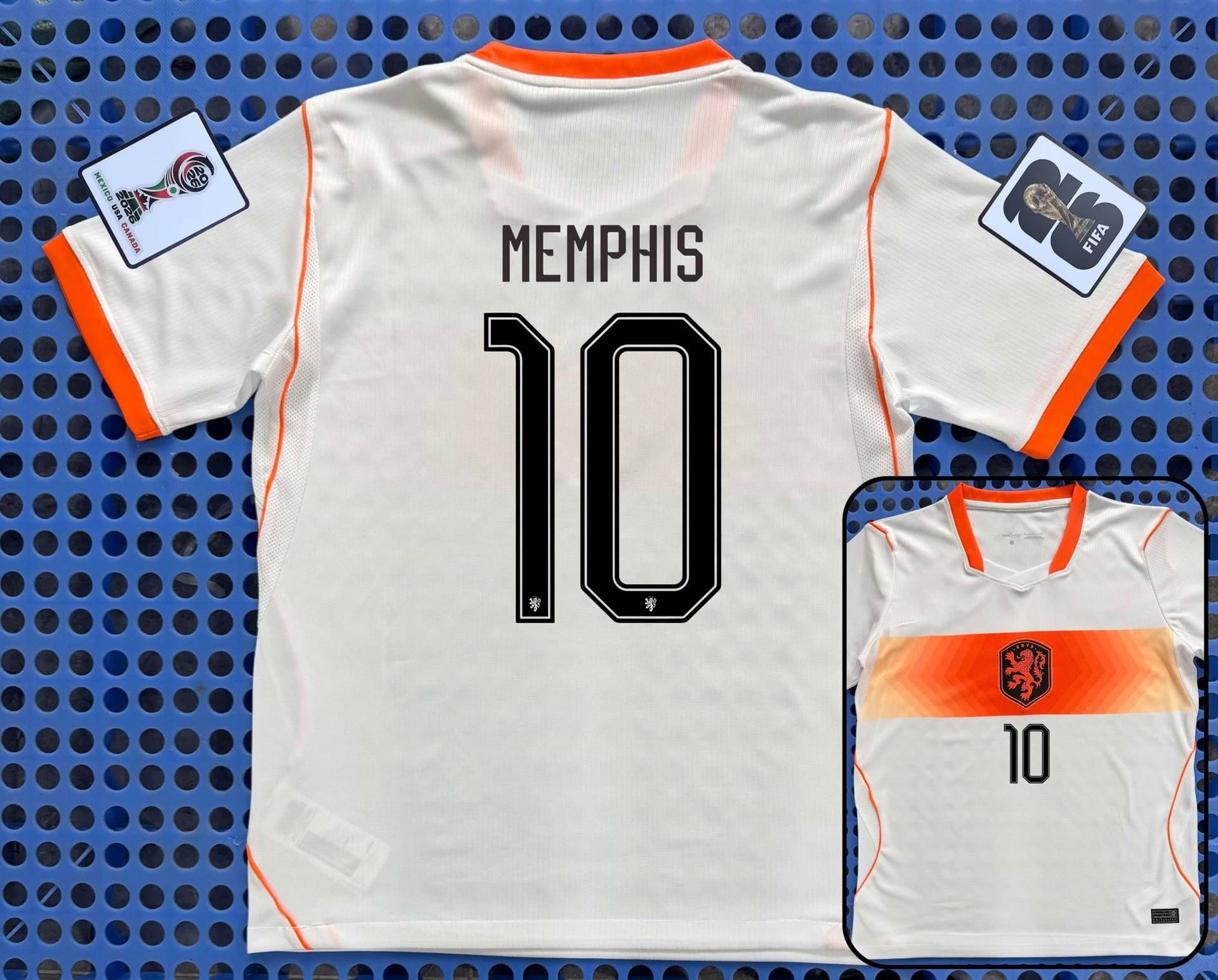 Nike Netherlands Away Jersey Memphis Depay #10