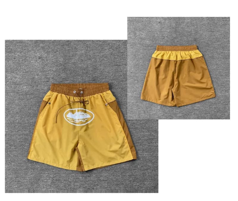 Converse Basketball Shorts Star Logo Panel — 8303#Yellow