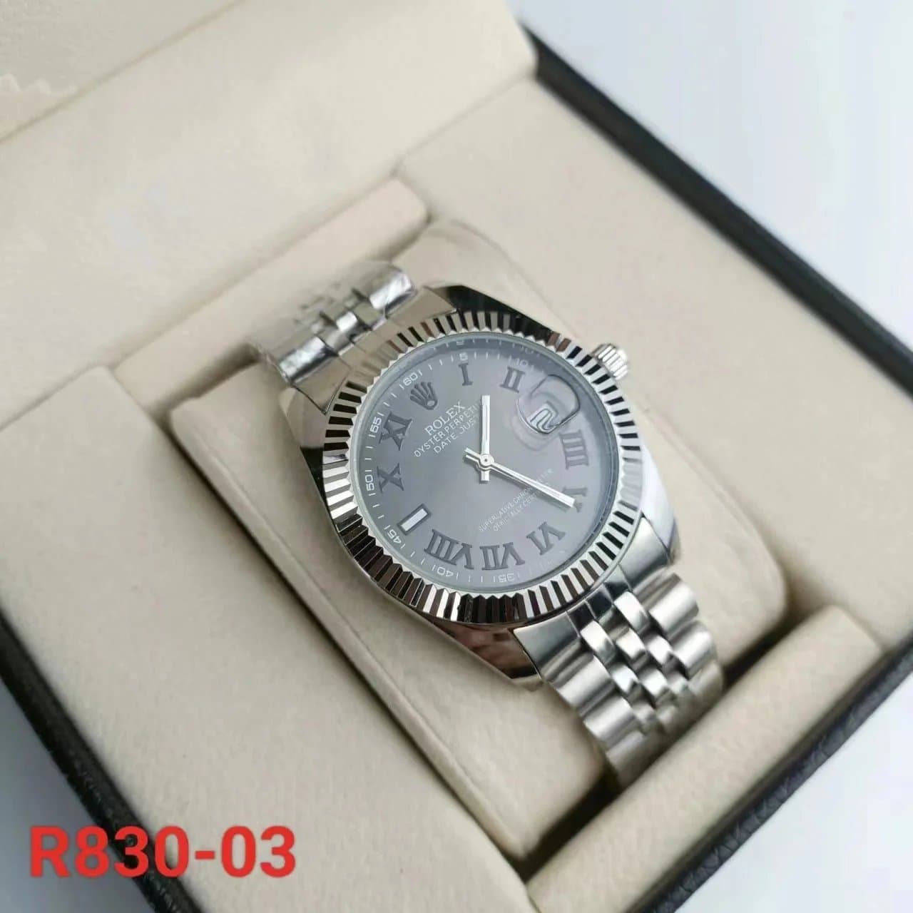 Rolex Datejust Steel Grey Dial Roman Numeral