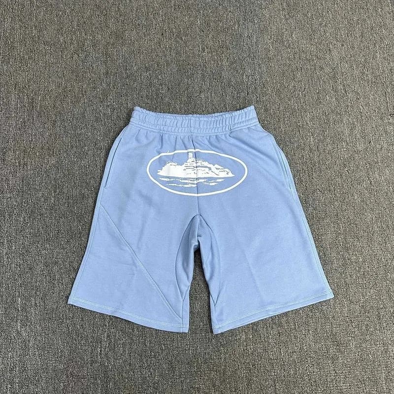 Travis Scott Graphic Shorts Island Print