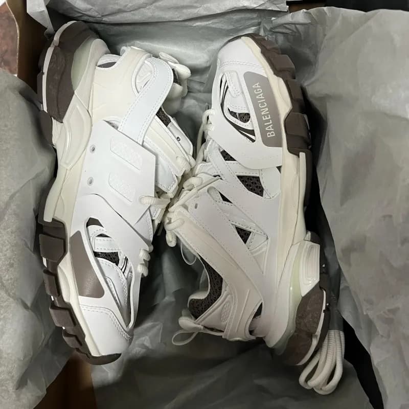 Balenciaga Triple S Ice Blue — 三代 白棕 C1 1897
