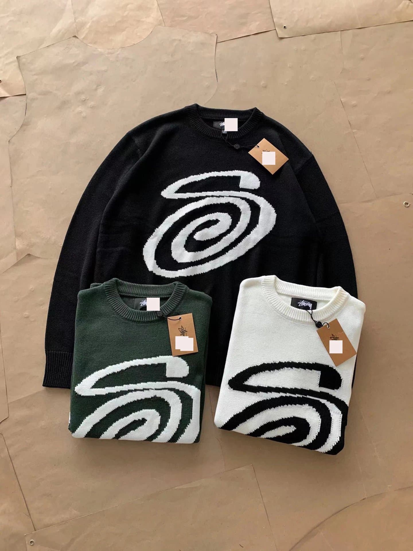 Stüssy Knit Sweater Spiral Logo