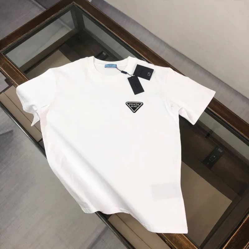 Prada Logo T-Shirt Triangle Logo