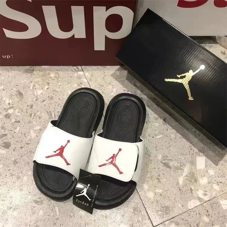 Supreme Jordan Slide White/Black/Red