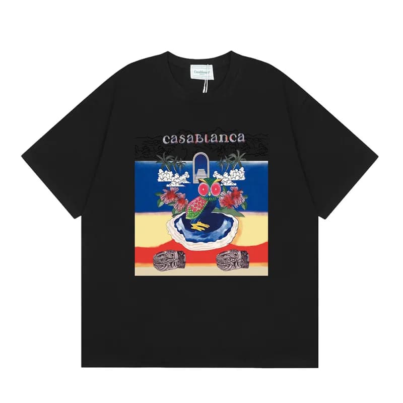Comme des Garçons Graphic T-Shirt Cosmic Cactus Print — 84黑色