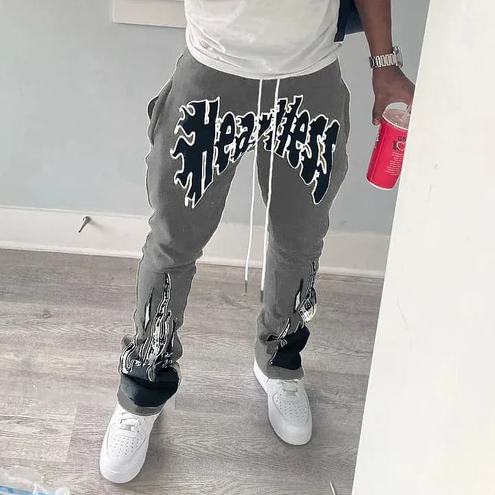 Hellstar Graphic Sweatpants Flame Logo