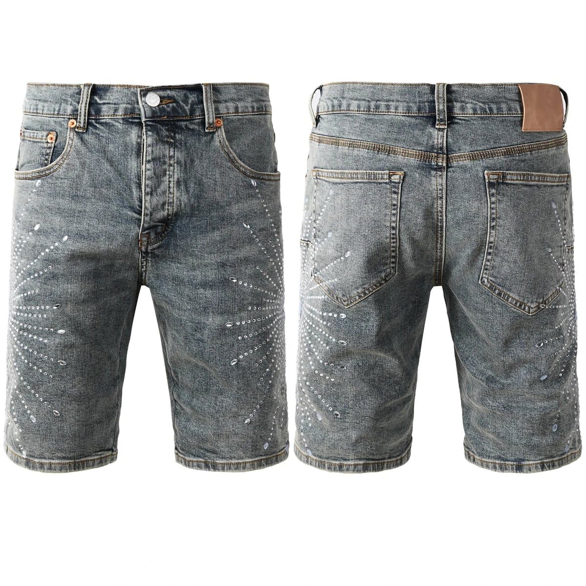 Levi's Distressed Denim Shorts Paint Splatter — PB123-钻