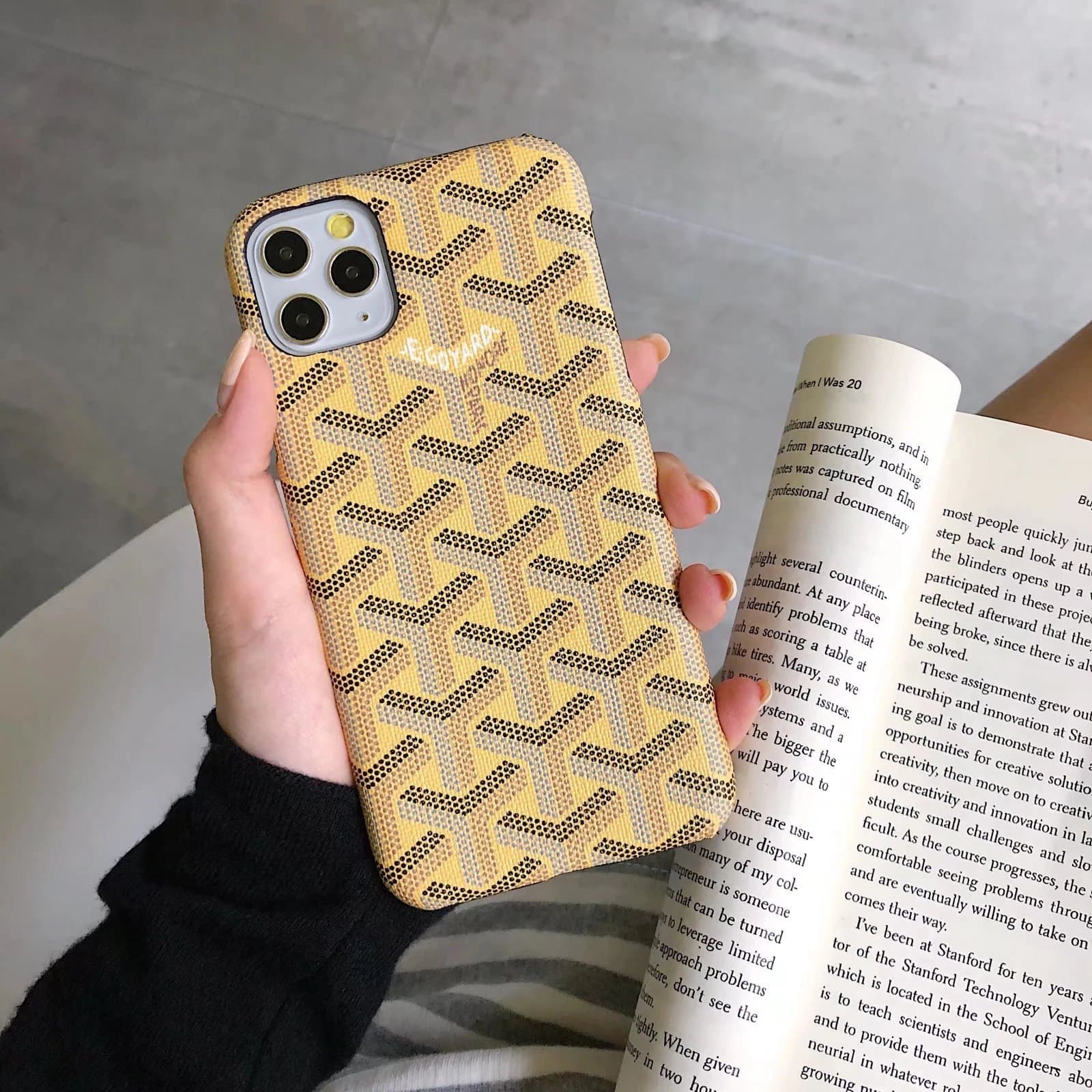 Goyard Phone Case Goyardine Canvas