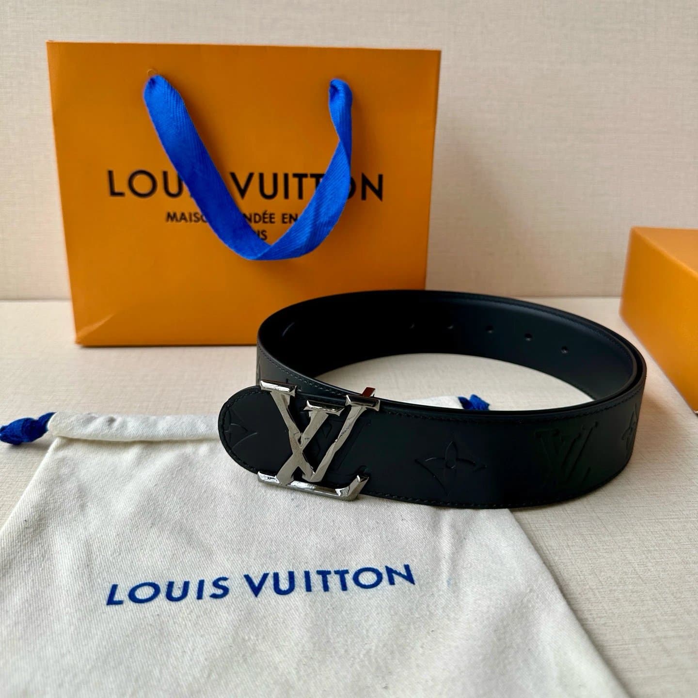 Louis Vuitton LV Initiales Belt Monogram Eclipse — A-9
