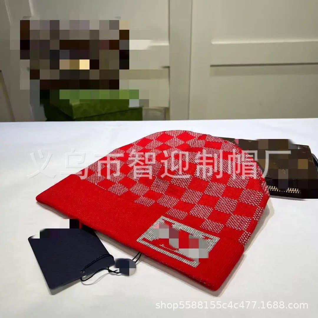 Louis Vuitton Beanie Checkerboard Logo