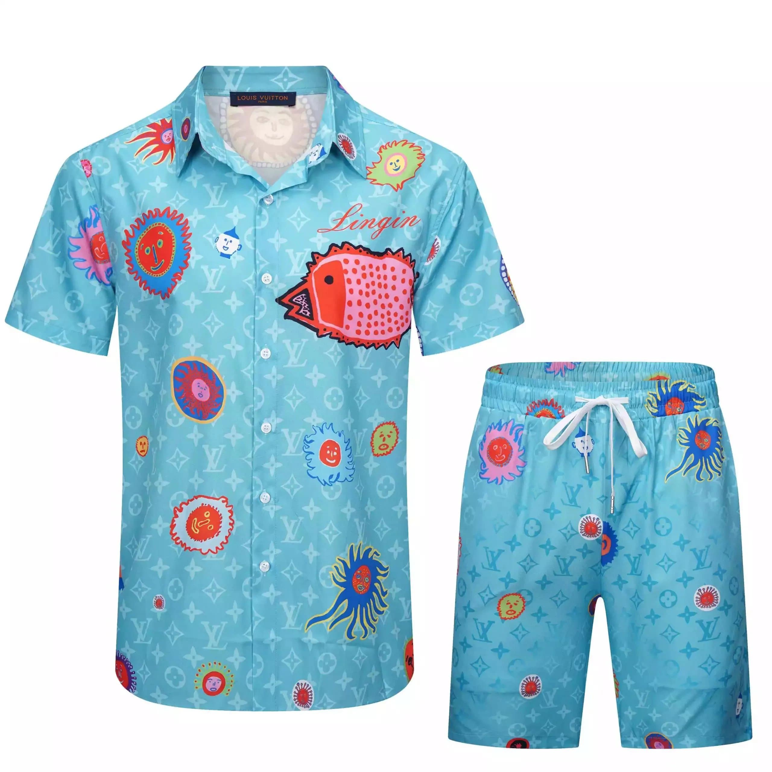 Louis Vuitton Lingin Print Set Sun and Fish Motif