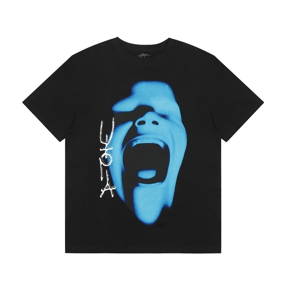 Travis Scott Graphic Tee Raging Wolf — 3181 黑色