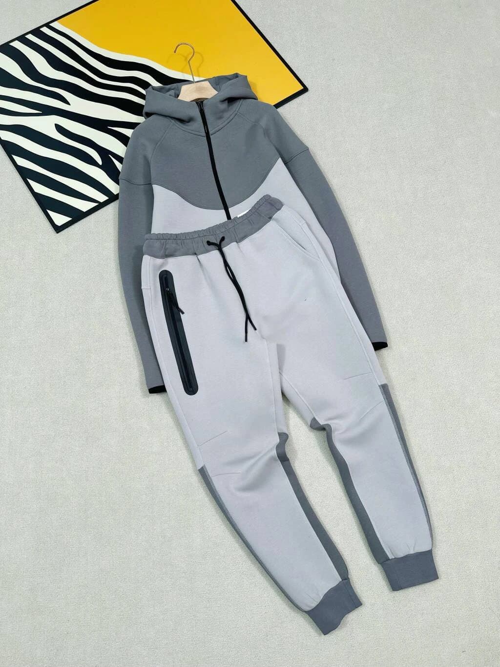 Nike Tech Fleece Hoodie and Joggers Two-Tone Grey