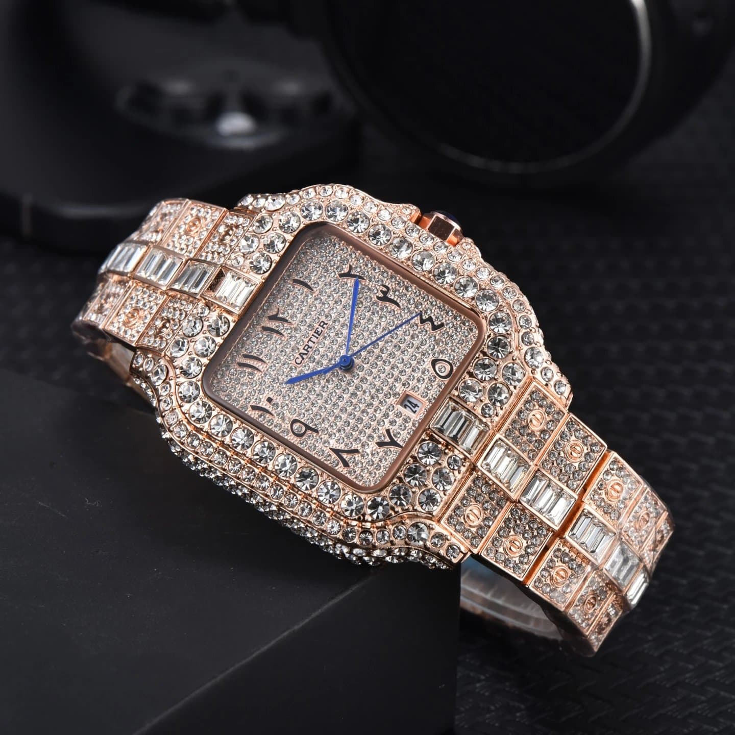 Cartier Santos Paved with Crystals — 均码 · 20