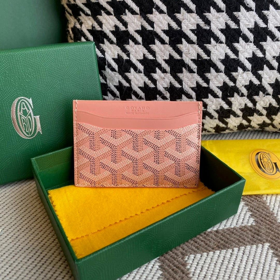 Goyard Card Holder Goyardine Canvas