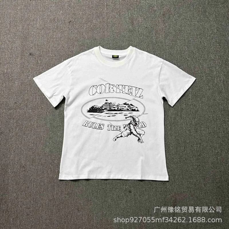 Graphic Tee Corteiz Script Logo — Style 52
