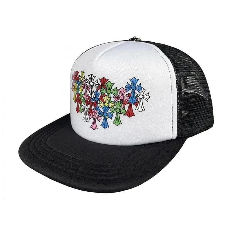 Chrome Hearts Trucker Hat Multi-Cross Embroidery