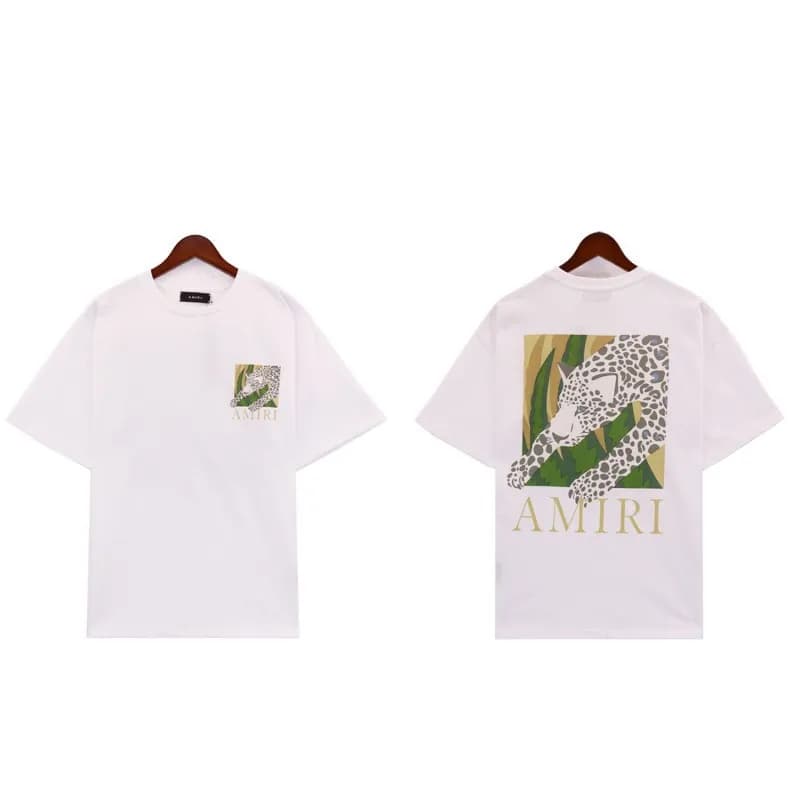 Amiri Logo T-Shirt Embroidered Script — 2182 白