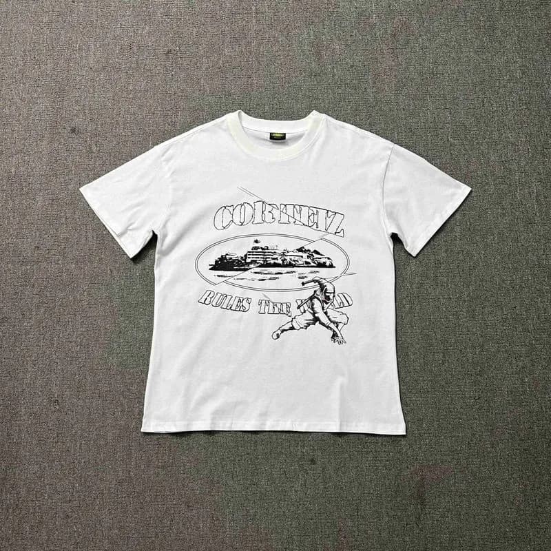 Graphic Tee Corteiz Script Logo — Style 61