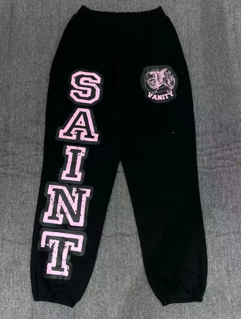 Saint Laurent Track Pants Studded Logo Patch — 82